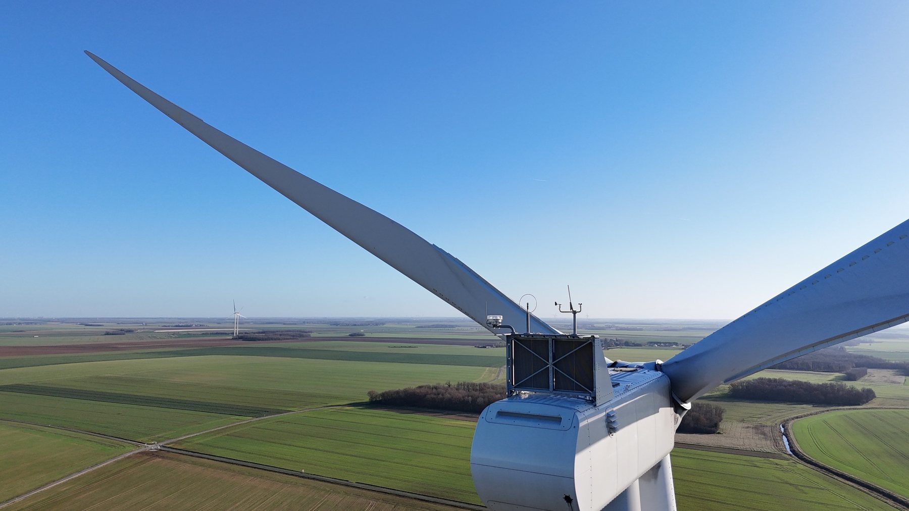 Inspection de pale d'éolienne par drone