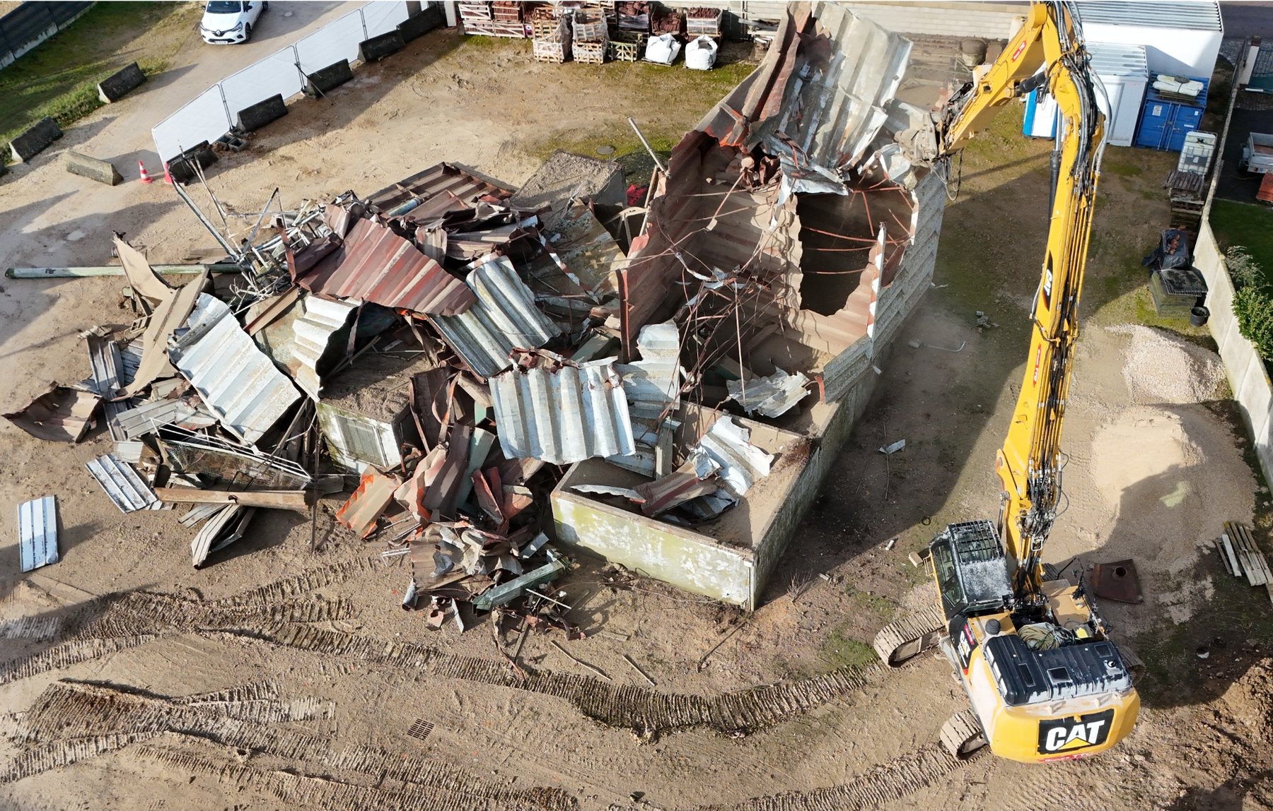 Suivi aérien d'un chantier